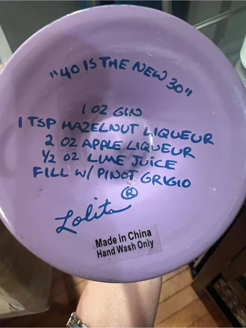 40 is the new 30 Wine Glass